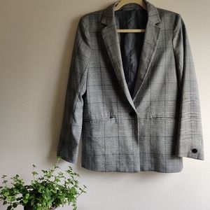 Gu(Japanese brand) blazer in grey and black